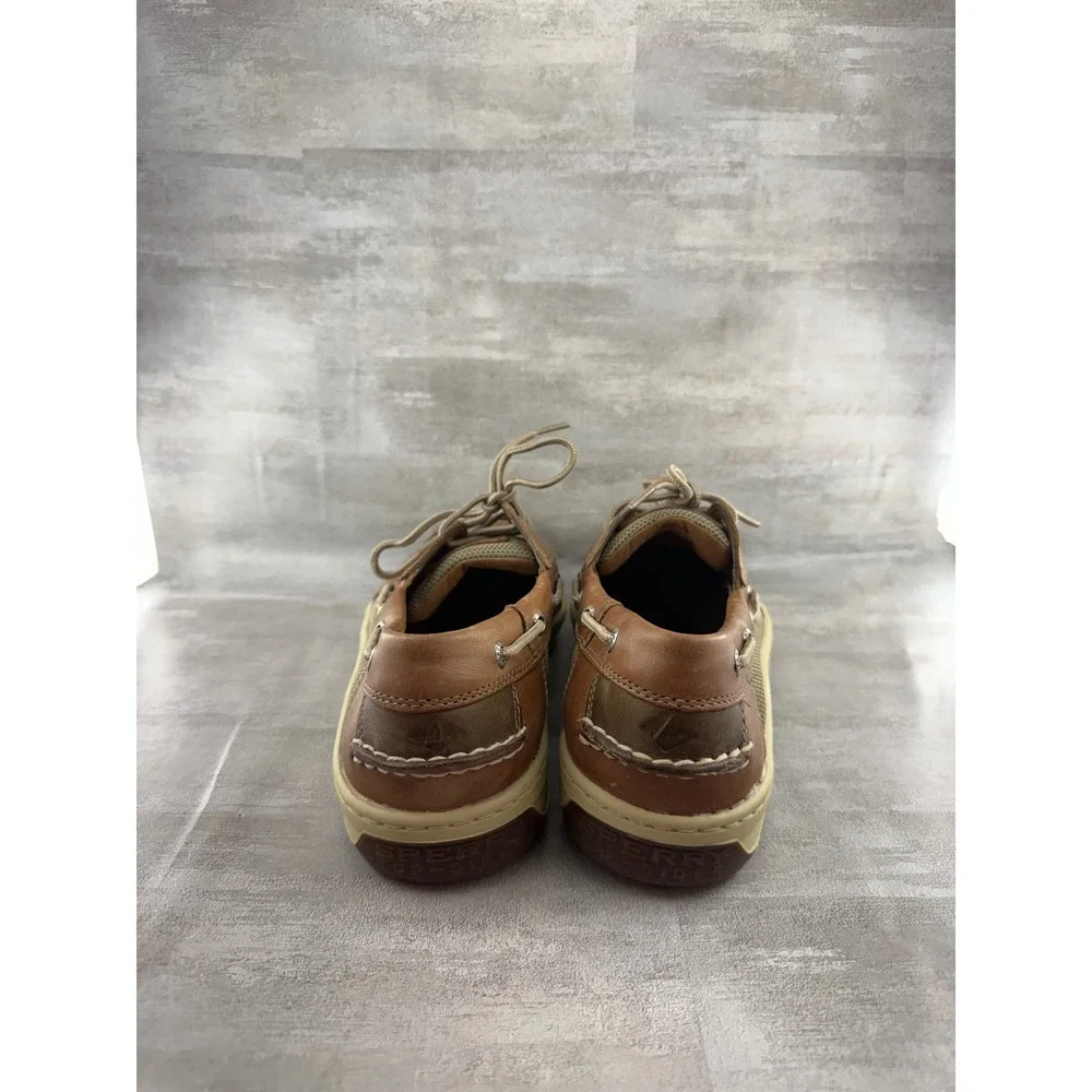 Sperry Top-Sider Men Billfish 3-Eye Boat Shoes Tan Brown Leather 0799320 Sz 12
